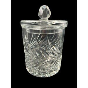 Reflections by Crystal Clear Industries Lead Crystal Biscuit/Cookie Jar Barrel
